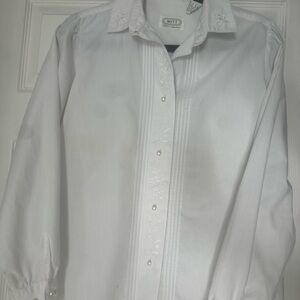 White Embroidered Shirt